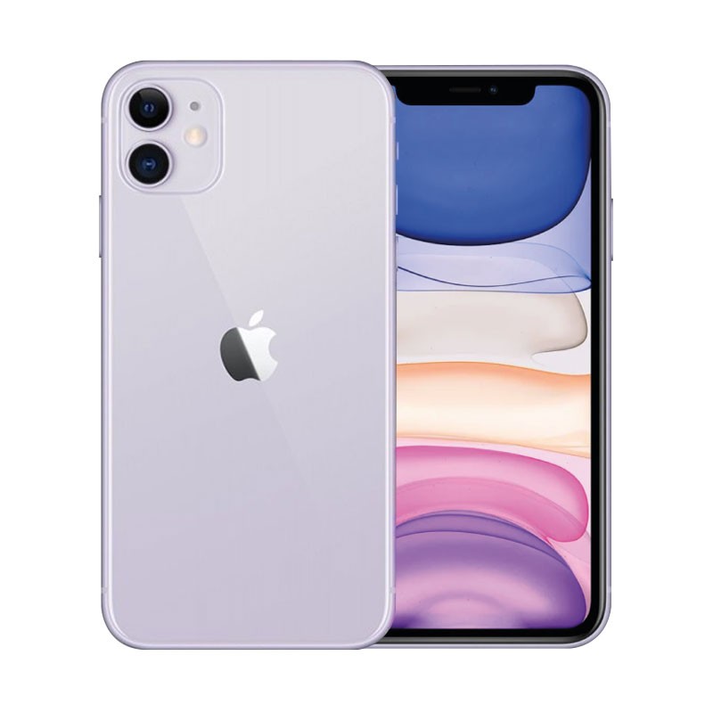 iPhone 11 Morado frente y detrás iPhone 11 Morado frente y detrás
