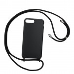 Presentación Funda Negra con Cuerda para iPhone 7 Plus y 8 Plus