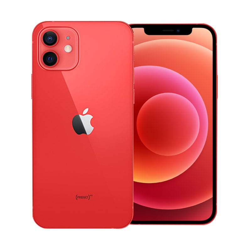 iPhone 12 Mini Rojo frente y detrás iPhone 12 Mini Rojo frente y detrás
