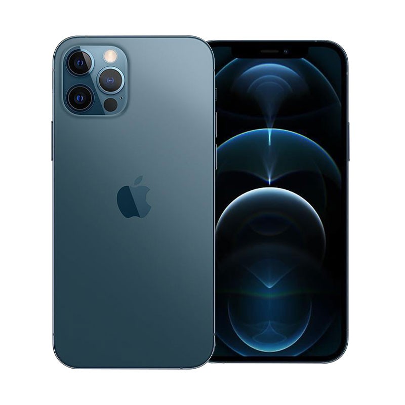 iPhone 12 Pro Azul frente y detrás iPhone 12 Pro Azul frente y detrás