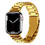 Correa Metálica Apple Watch Oro con Apple Watch