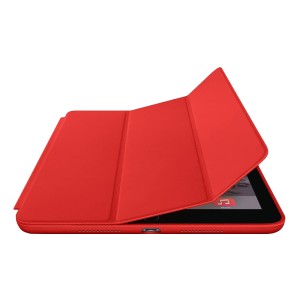 Funda iPad en Piel Roja horizontal