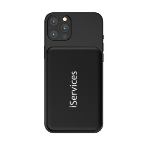 Powerbank MagSafe Negro con iPhone
