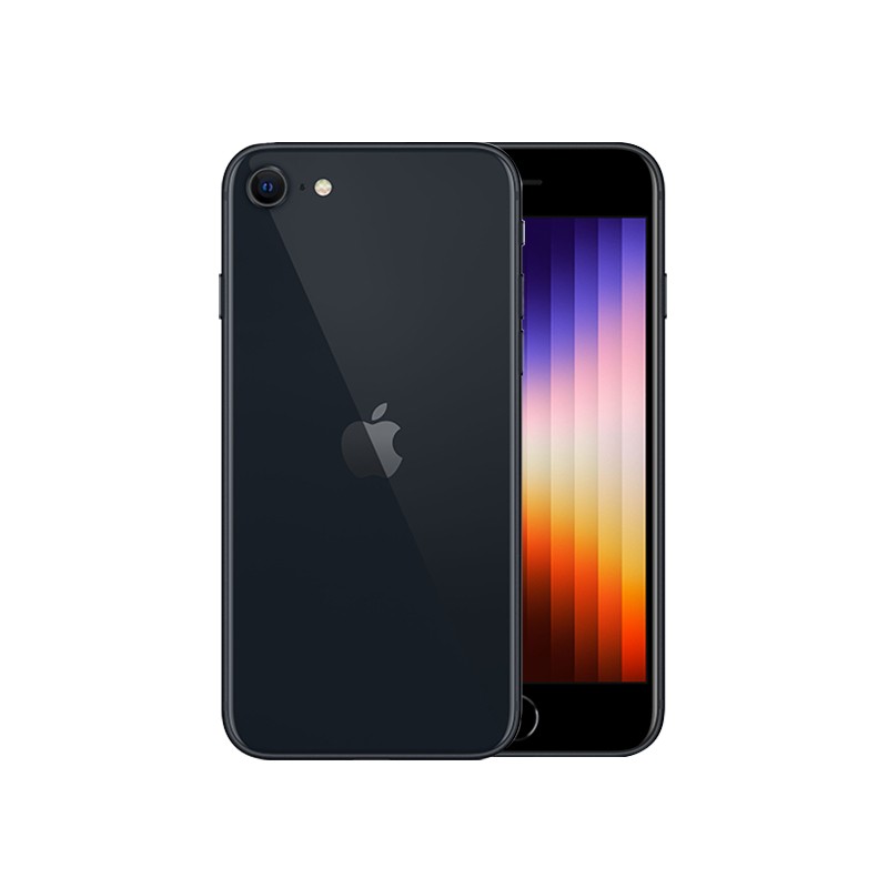 iPhone SE 2022 Negro frente y detrás