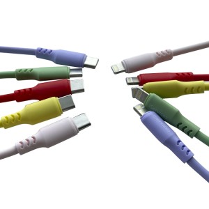 Cable Tipo C Lightning Carga Rápida Rojo