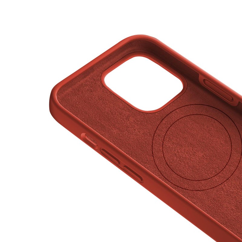 Funda en Silicona Líquida Magsafe iPhone 14 Pro Max Rojo