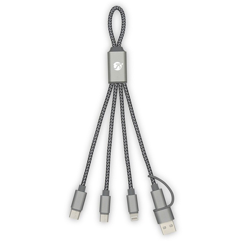Cable USB 4 en 1 Nylon - Tienda Online iServices®